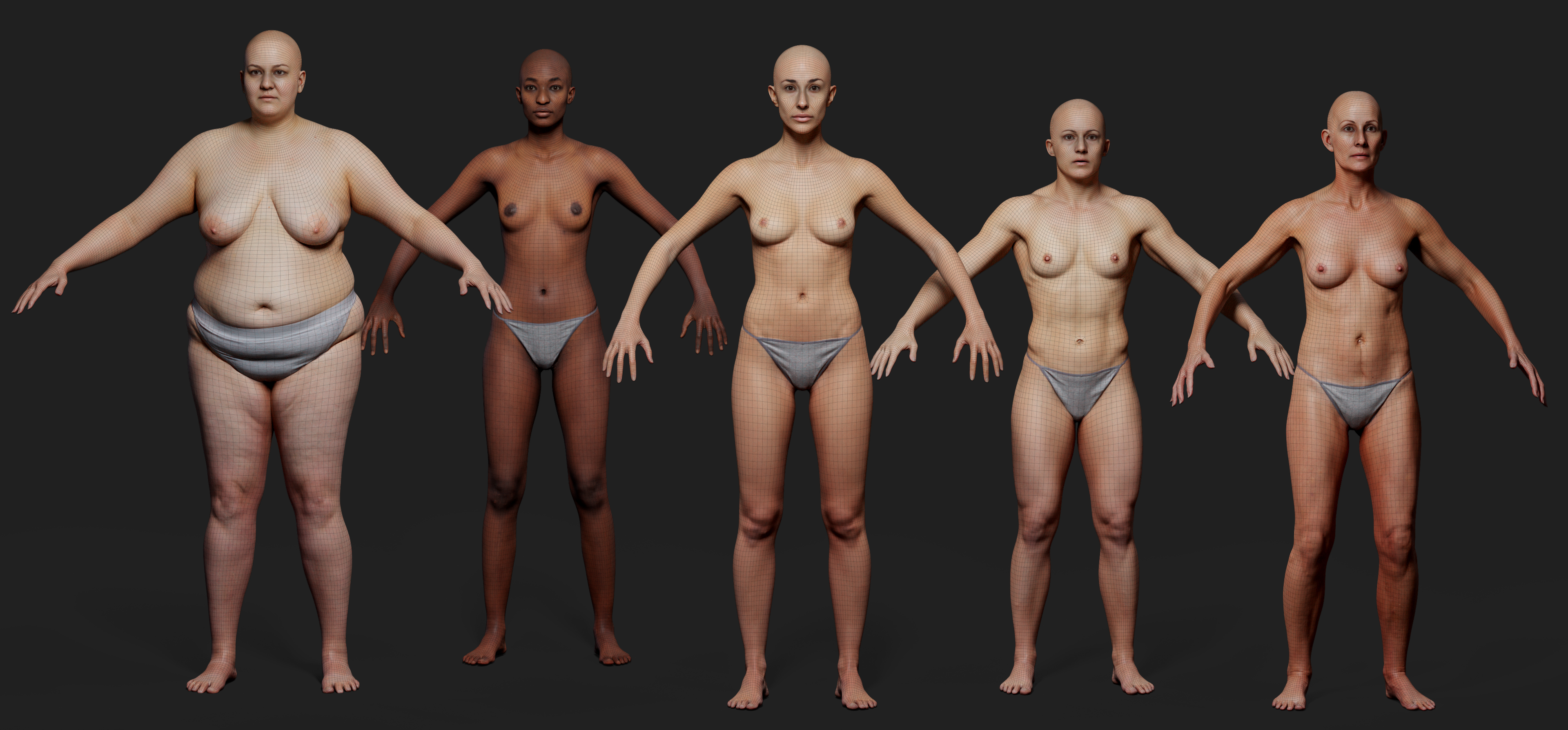 Download 3d female body scans